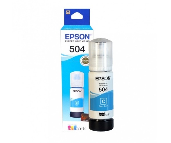 EPSON T504220-AL CIAN- BOTELLA DE TINTA / RINDE HASTA 6.000 PÁGINAS / PARA IMPRESORAS EPSON ECOTANK L4150, L4160, L6161, L6171, L6191